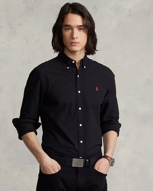 R L PO.LO original black classic fit shirt d11
