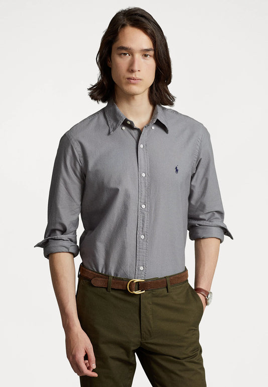 R L PO.LO original light grey classic fit shirt d11