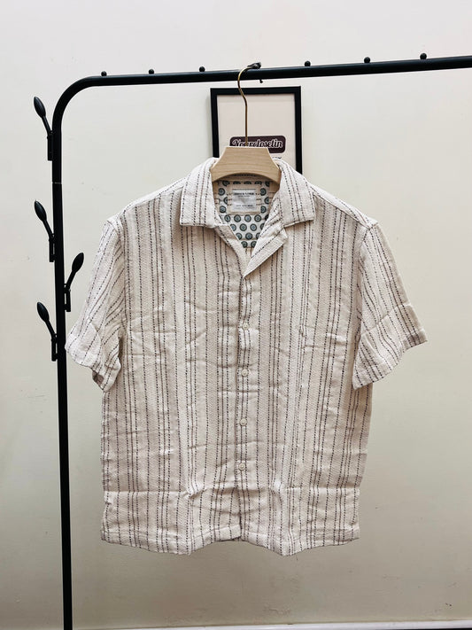 Denim & flower shirt qc
