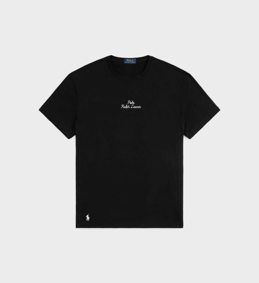 R L original black crew neck T-shirt