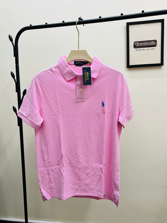 R L PO.LO collar pink T-shirt