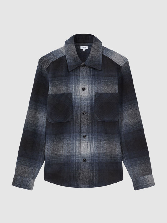 Reiss original wool blend shacket d95