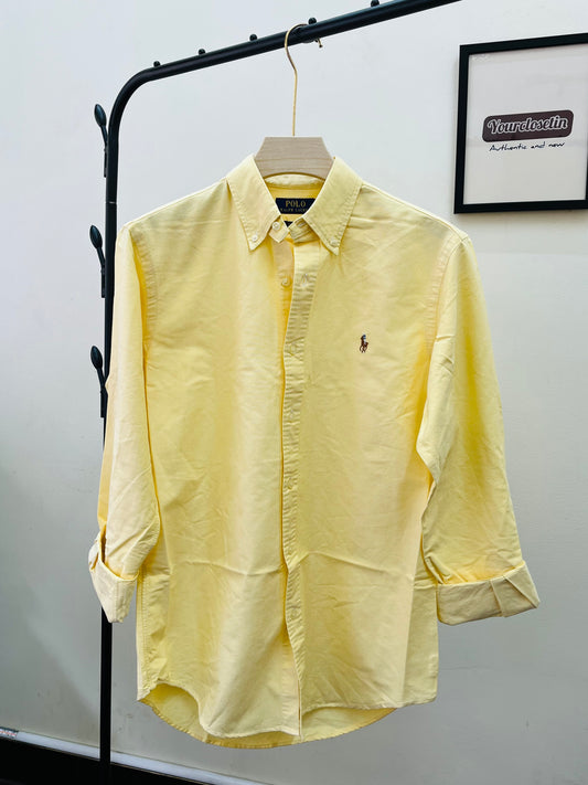 R L PO.LO original yellow shirt