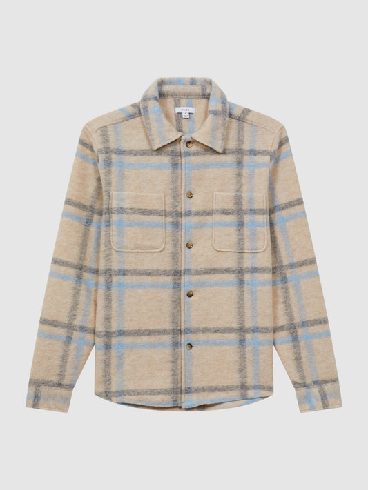 Reiss original wool blend shacket d95