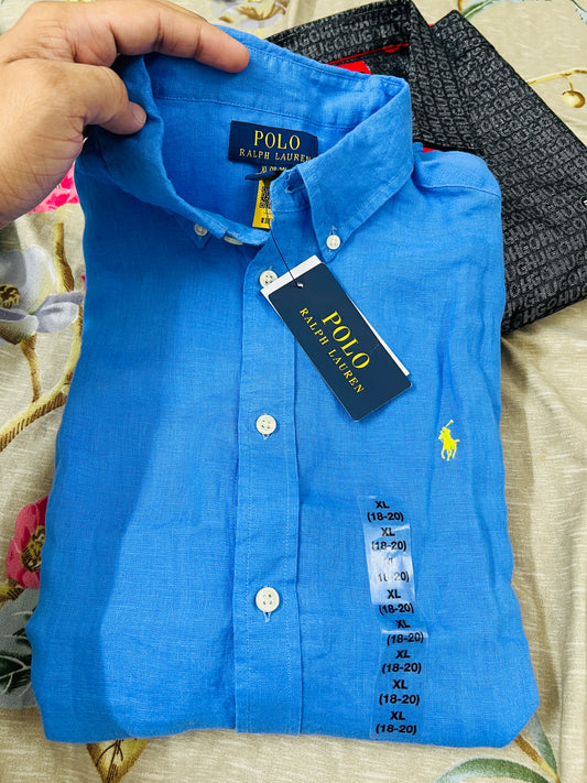 R L PO.LO original linen shirt