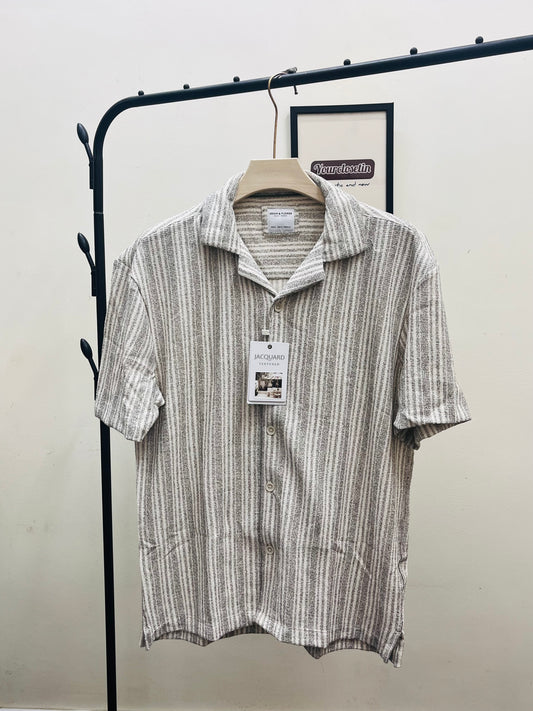 Denim & flower shirt qc
