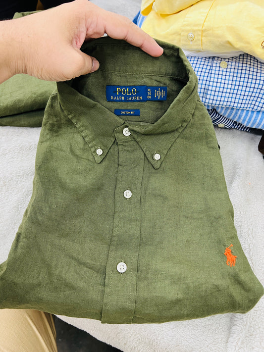 R L PO.LO original linen shirt