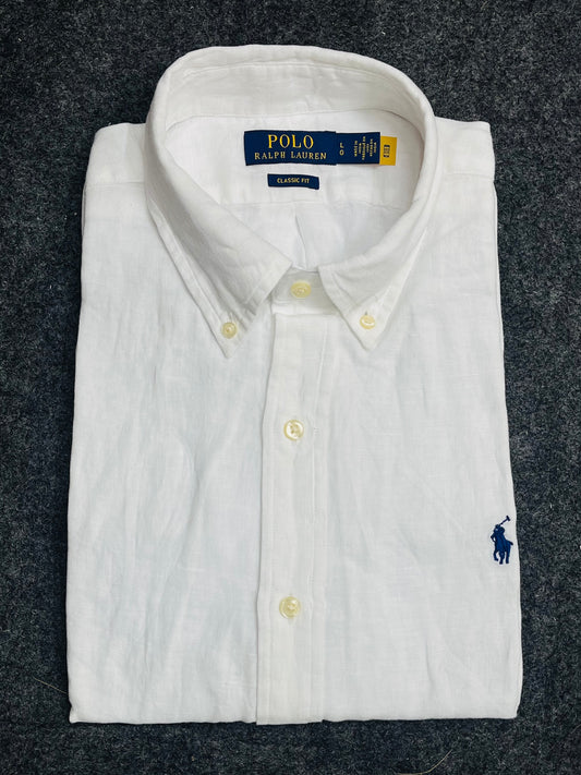 R L PO.LO original short sleeve linen shirt d99