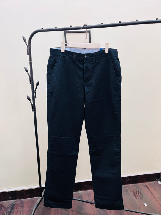 R L original black STRETCH STRAIGHT FIT chinos