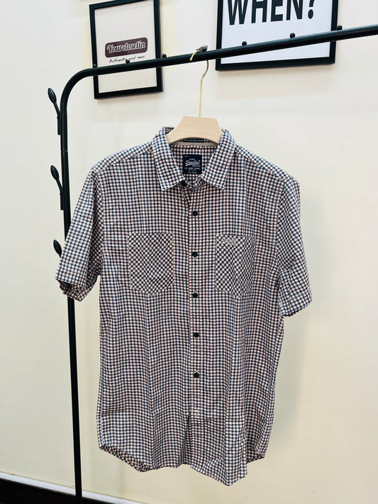 Super dry original checked shirt