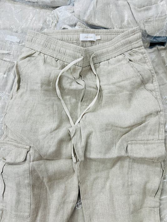 Porter & ash linen old money cargo pants