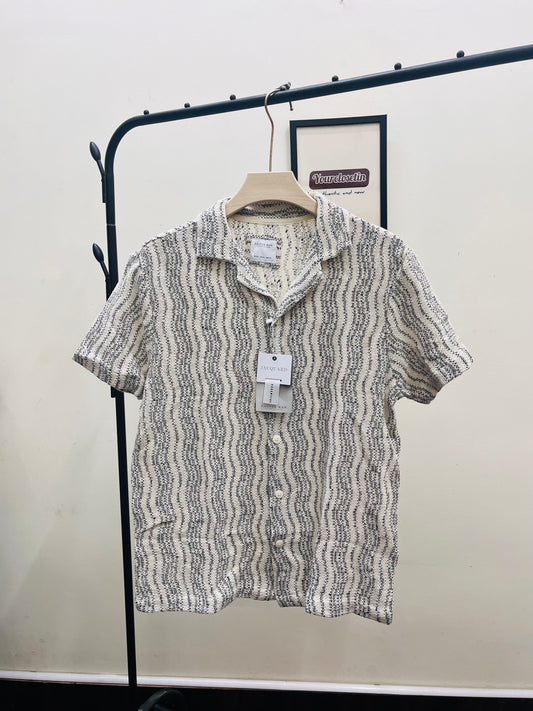 Denim & flower shirt qc