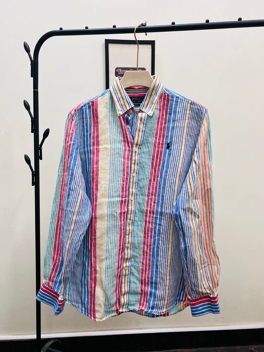 R L PO.LO original classic fit linen shirt D15