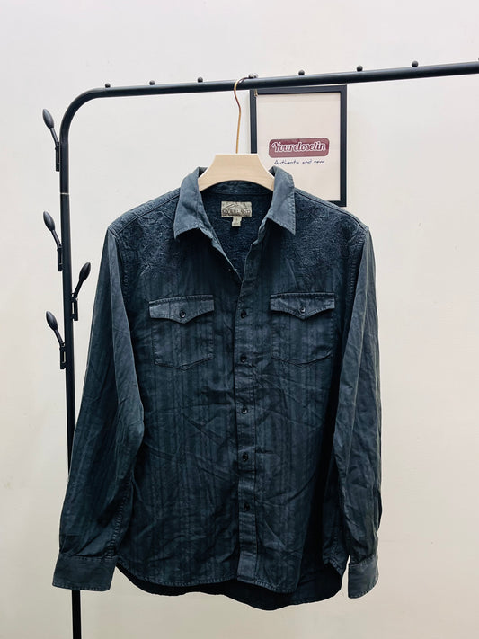 Overland oversized embroidery shirt d1