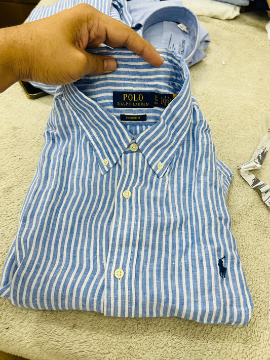 R L PO.LO original custom fit linen shirt