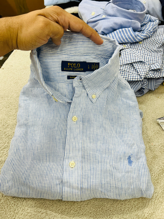 R L PO.LO original classic fit linen shirt
