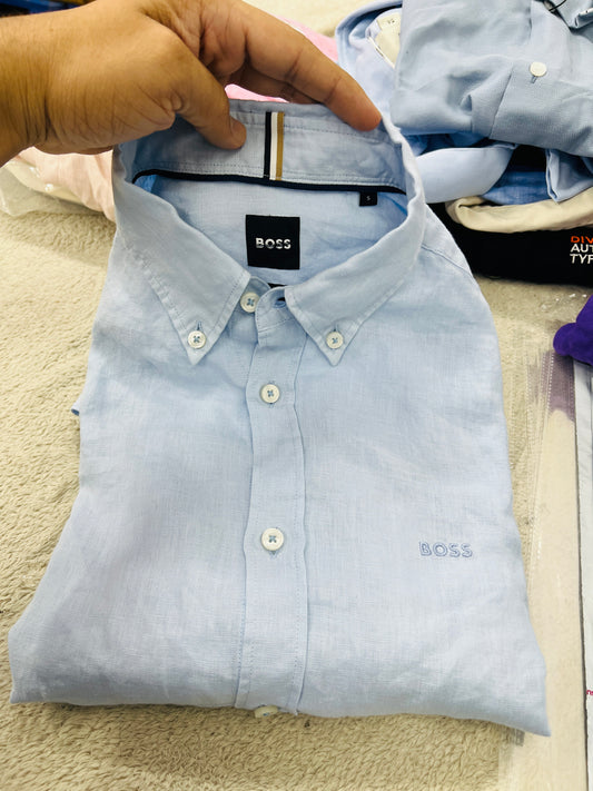 Bo.ss original linen shirt