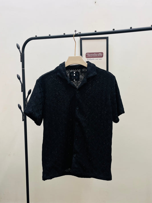 Denim & flower shirt qc