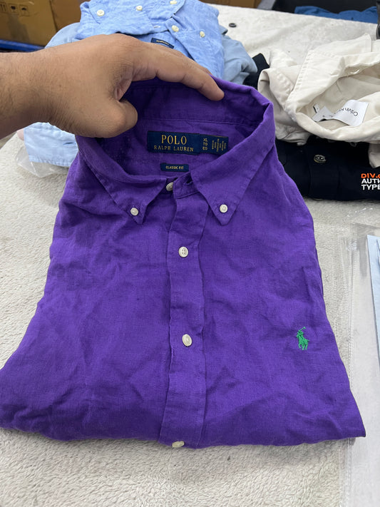 R L PO.LO original classic fit linen shirt