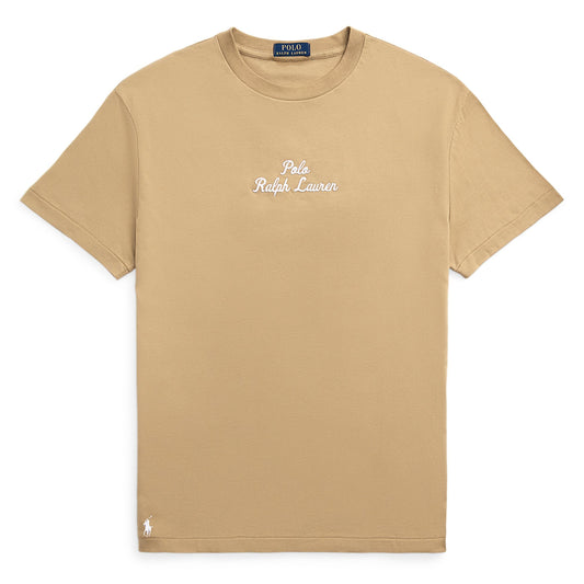 R L original beige crew neck T-shirt