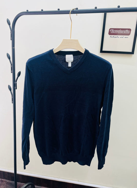 H & M knitted navy og sweater 13