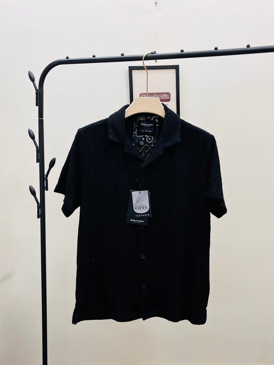 Denim & flower shirt qc