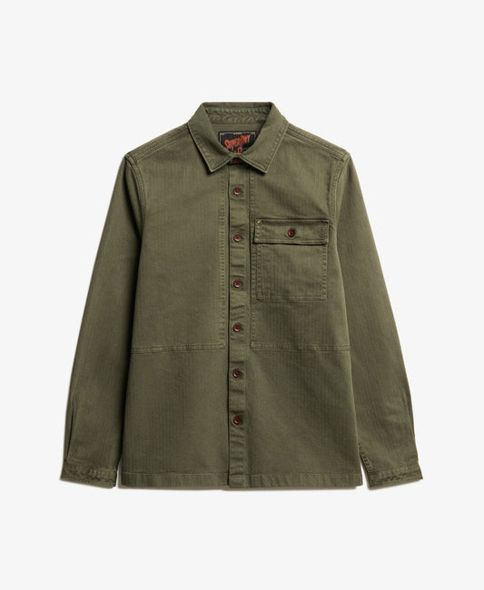 SUPER DRY Og Green overshirt updated