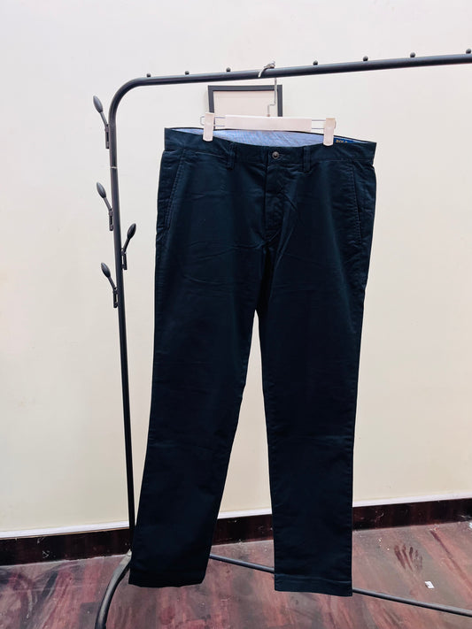 R L original black slim fit chinos