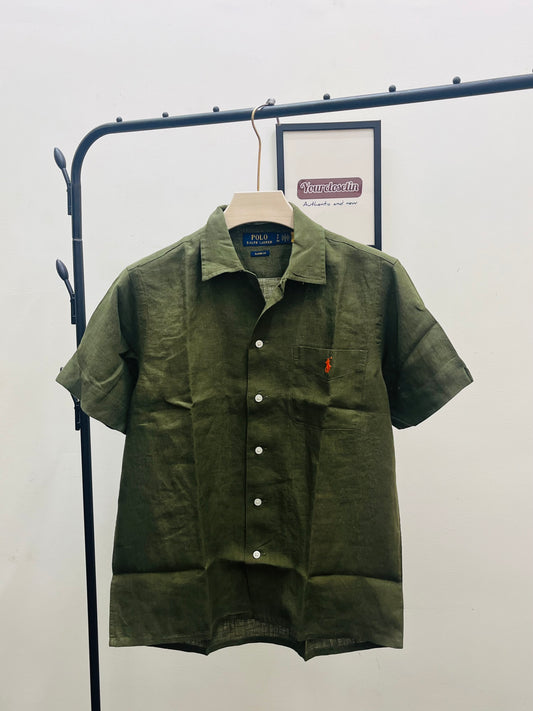 R L PO.LO original classic fit linen shirt qc