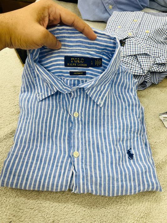 R L PO.LO original custom fit linen shirt