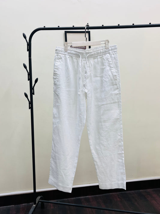 Porter & ash white linen pants d70 yc