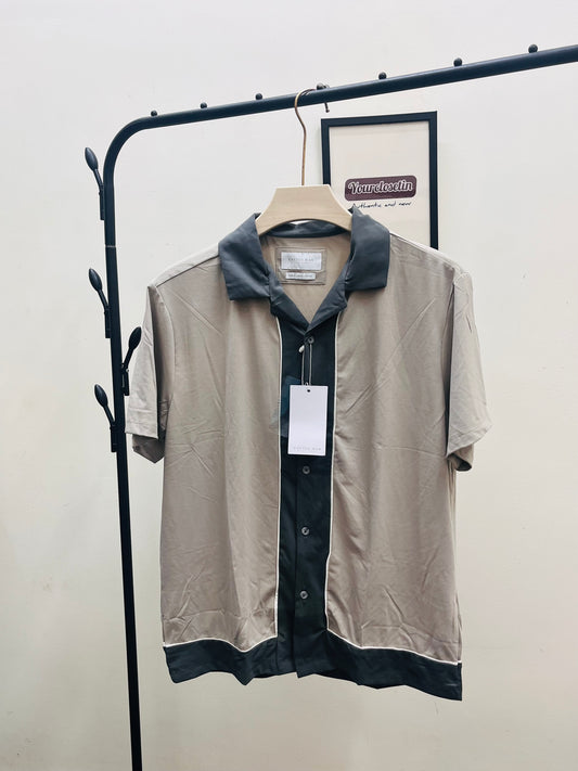Denim & flower shirt qc