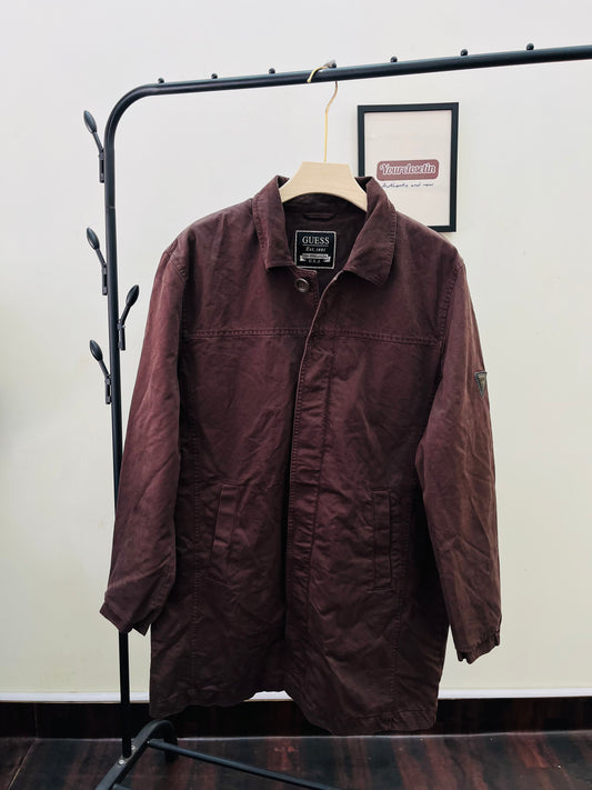 Gu.ess Original brown long jacket